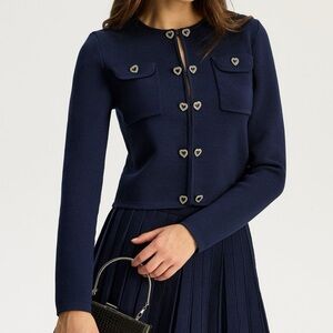 Heart button cardigan